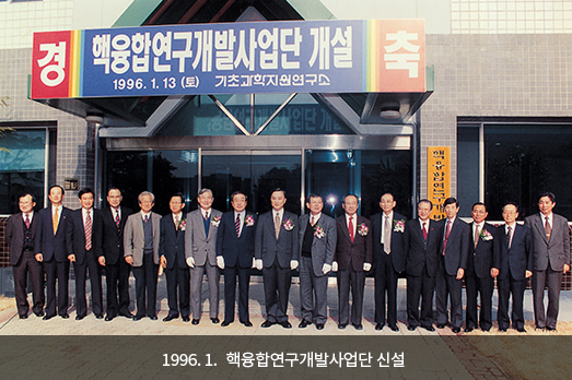 1996. 1. 핵융합연구개발사업단 신설