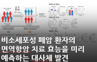 비소세포성 폐암 환자의 면역항암 치료 효능을 미리 예측하는 대사체 발견 <br />
Drug Resist. Update  / 2024. 11. <br />
[제1] 이세훈(삼성병원), 김수정(광주과학기술원), 이주은(KBSI 수도권센터)<br />
[교신] 황금숙(KBSI 부원장실), 박한수(광주과학기술원)