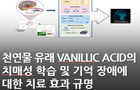 천연물 유래 vanillic acid의 치매성 학습 및 기억 장애에 대한 치료 효과 규명 <br />
Biomed. Pharmacother. / 2024. 8. <br />
[제1] 최가영(KBSI 바이오이미징중개연구부)<br />
[교신] 박지호(경희대학교), 권희석(KBSI 바이오이미징중개연구부)
