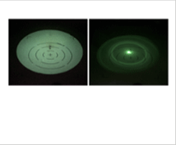 Image & diffraction pattern of Au standard sample