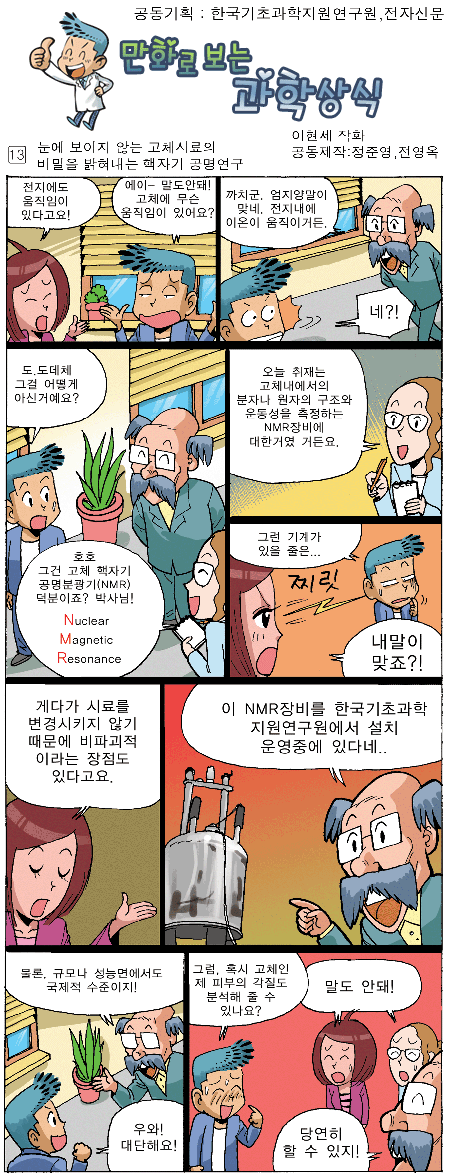 눈에 보이지 않는 고체시료의 비밀을 밝혀내는 핵자기 공명연구