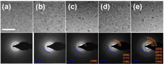 실시간 투과전자현미경 SnS2나노촉매 형성과정