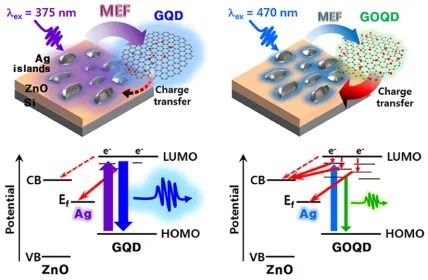 그래핀 양자점의 플라즈몬 유도 형광 증강 및 메카니즘 연구